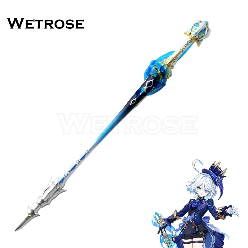 【Wetrose】 Furina Sword Cosplay Props Genshin Impact Splendor of Tranquil Waters Blade Staff Model Weapon Focalors Hydro Archon 1