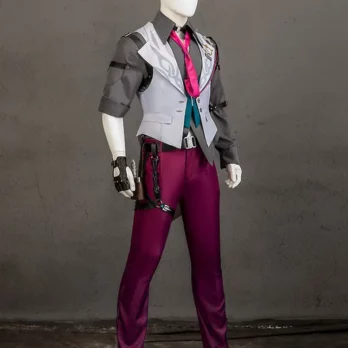 Game Honkai Star Rail Gallagher Cosplay Costume Wig Pants Shirt Vest Tie Suits Shoes Men Halloween Party Carniavl Roleplay Props 8 Game Honkai Star Rail Gallagher Cosplay Costume Wig Pants Shirt Vest Tie Suits Shoes Men Halloween Party Carniavl Roleplay Props 3