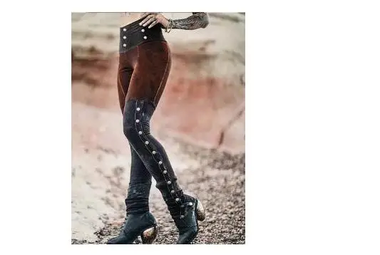 Ladies Medieval Renaissance Sexy Pirate Cosplay Costume Women Loose Beach Capris Band Trouser Harem Pants For Adult Plus Size 4