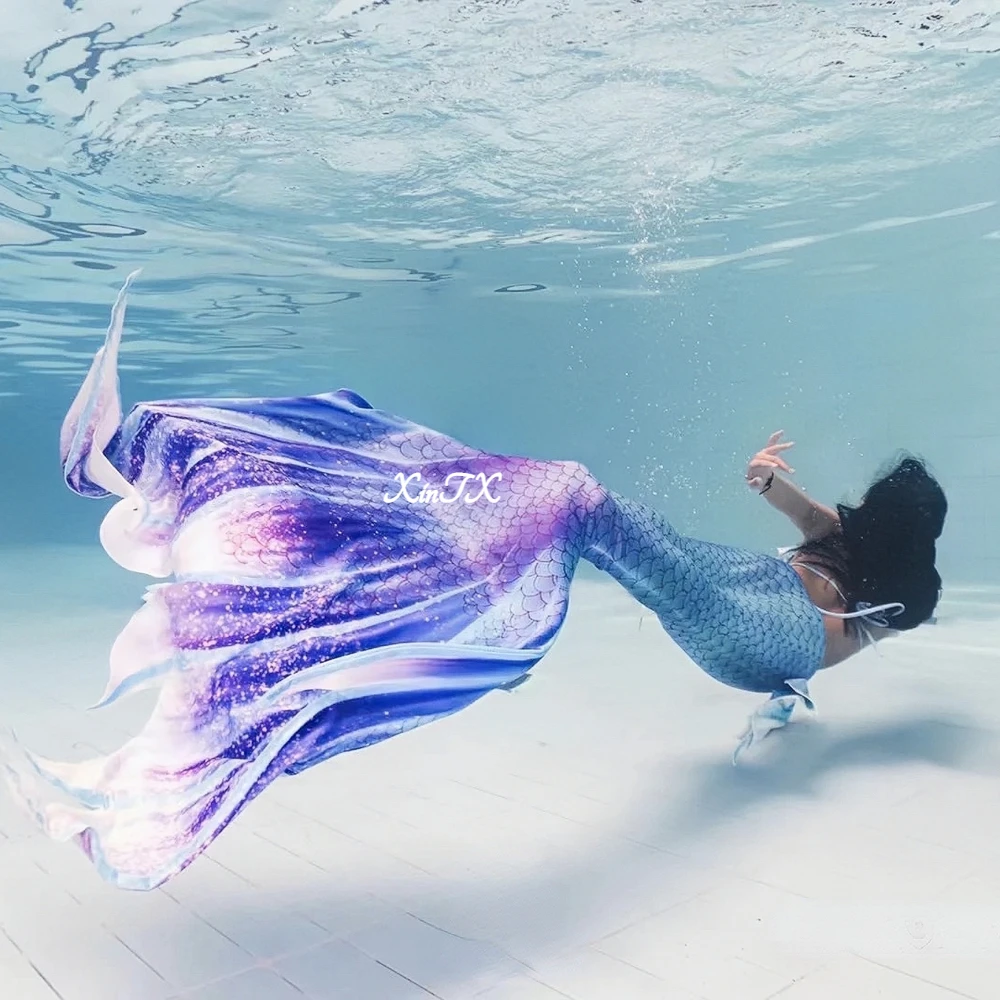 NEW Arrival Big Mermaid Tail!Adult Women Aquarium Diving Show Beach Costume For Photo Shooting Girls Sexy Mermaid Dress 1