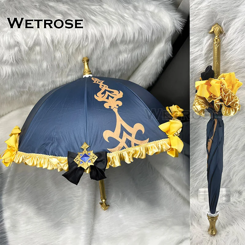 【Wetrose】 In Stock Navia Umbrella Cosplay warfare Props Costume Accessory Staff Weapon Model Gear Genshin Impact Halloween 1