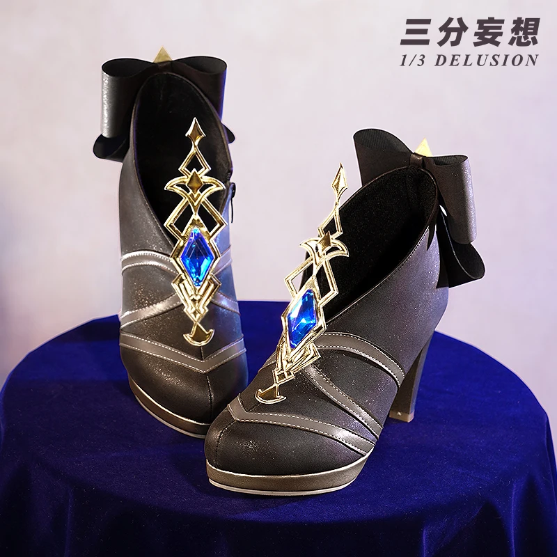 Anime Genshin Impact Navia Shoes Game Boots Cosplay Costumes High quality Navia Shoes Accessories Carnival Halloween For Women 1