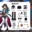 Xueyi Cosplay Costume Game Honkai Star Rail The Xianzhou Xueyi Mask Wig Bell Women Uniform Cosplay Carnival Party Outfit Fullset 9
