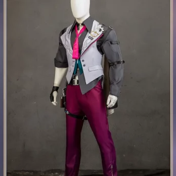 Game Honkai Star Rail Gallagher Cosplay Costume Wig Pants Shirt Vest Tie Suits Shoes Men Halloween Party Carniavl Roleplay Props 7 Game Honkai Star Rail Gallagher Cosplay Costume Wig Pants Shirt Vest Tie Suits Shoes Men Halloween Party Carniavl Roleplay Props 2
