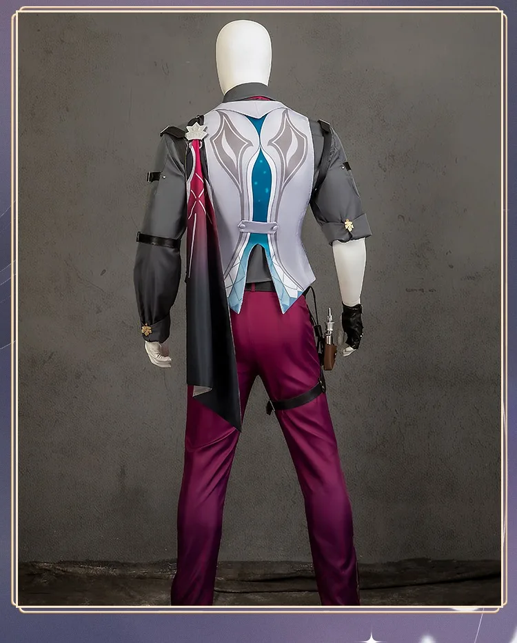 Game Honkai Star Rail Gallagher Cosplay Costume Wig Pants Shirt Vest Tie Suits Shoes Men Halloween Party Carniavl Roleplay Props 4 Game Honkai Star Rail Gallagher Cosplay Costume Wig Pants Shirt Vest Tie Suits Shoes Men Halloween Party Carniavl Roleplay Props 4