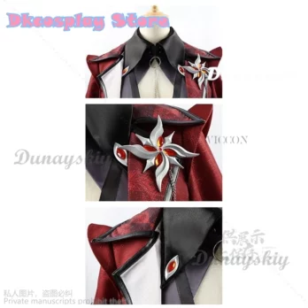 Anime Game Genshin Impact New Costume Genshin Impact Arlecchino Harlequin Cosplay Halloween Clothing Dress Lolita Cos Wig 5