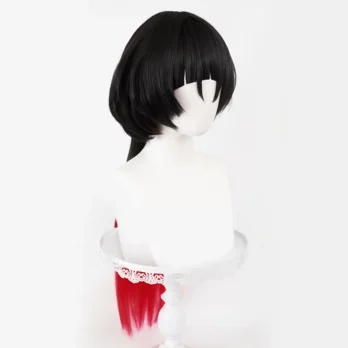 Jane Doe Game Cosplay Wig Zenless Zone Zero Black Red Long Hair New Eridu Halloween Party For Women Girls Role Play Props 3