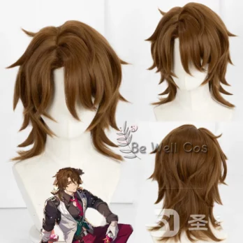 Game Honkai: Star Rail Gallagher Cosplay  flagon Wig Heat Resistant Synthetic Hair Women Men Halloween Party RolePlay Outfit Pop 2