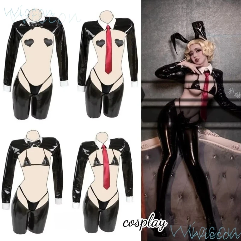 In Stock Original Design Leather Reverse Rabbit Cosplay Costume PU Bunny Girl Uniforms Sets Lingeries Sexy Cosplay 1