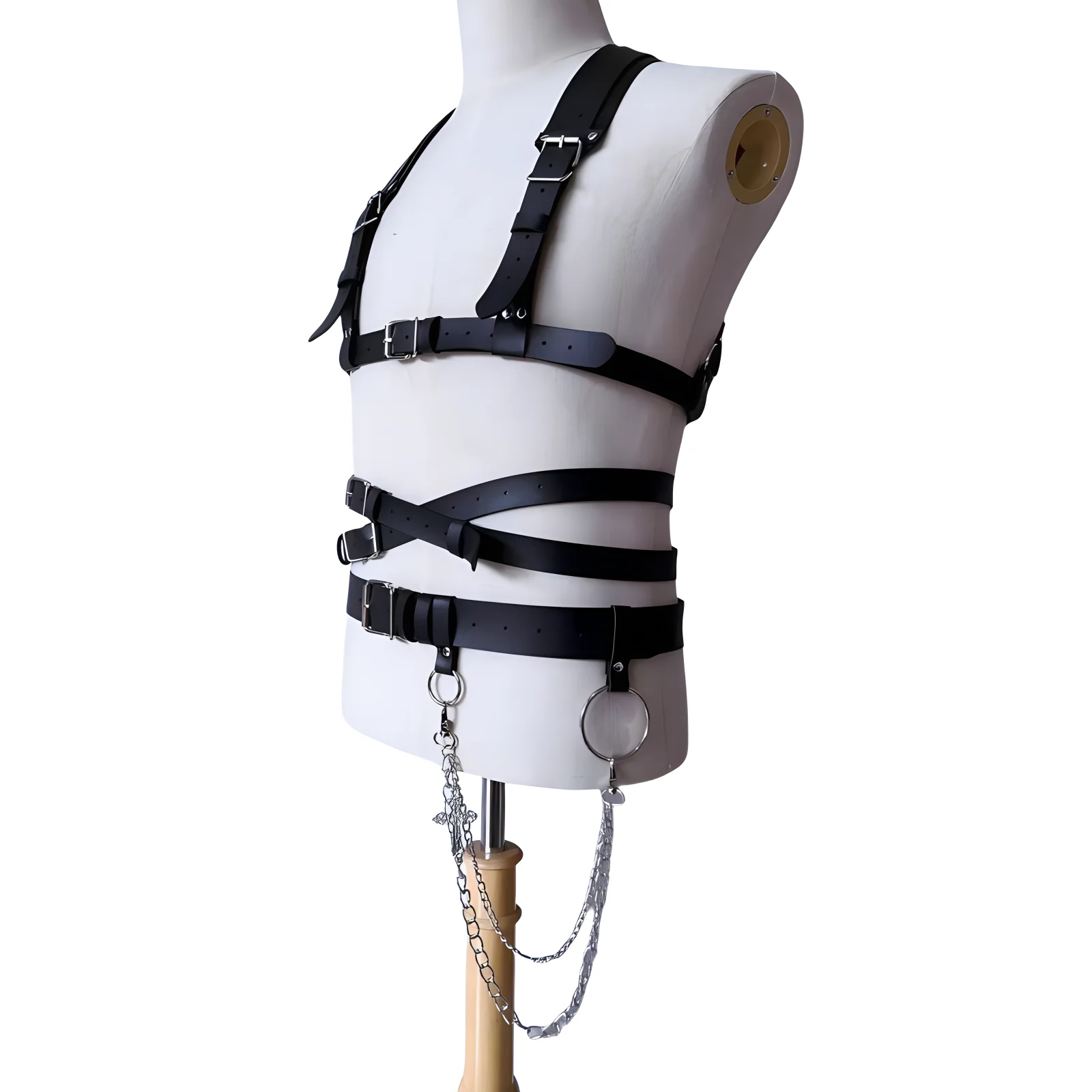 Love And Deepspace Cosplay Decoration Xavier Zayne Rafayel Sylus Belt Harness Corset Leather Bondage Lingerie Body Harness 8