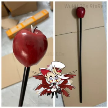 100cm Hazbin Lucifer Cosplay Hotel Morningstar Cosplay Lucifer Apple Stick Cosplay Weapon Prop Women Men Hallween Cosplay Prop 1