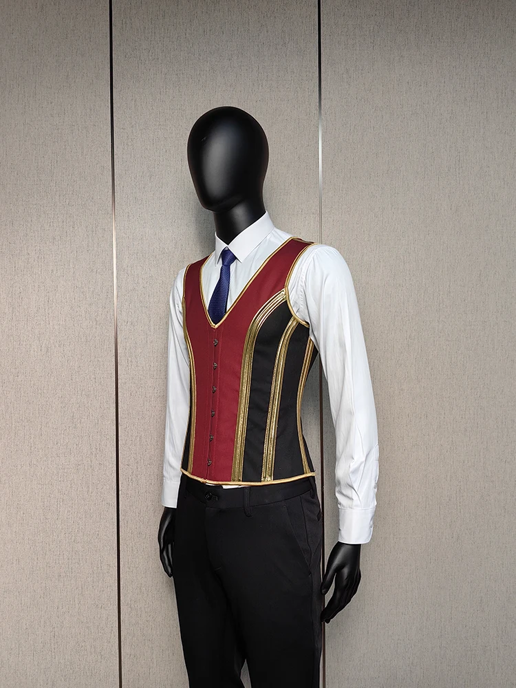 Men's Corset Tight Tops Male Corset Vest Flat Abdominal Fat Waist Girdle Push Up Body Shaper With Bones Tank Tops Costume 25 Men's Corset Tight Tops Male Corset Vest Flat Abdominal Fat Waist Girdle Push Up Body Shaper With Bones Tank Tops Costume 14