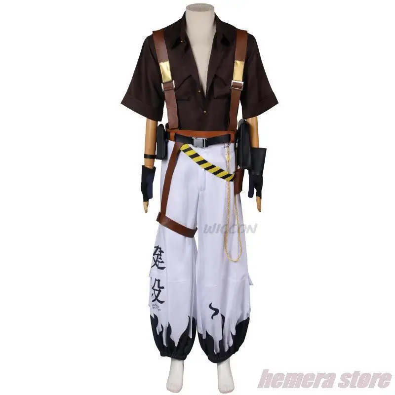 Anton Ivanov Cosplay Zenless Zone Zero ZZZ Costume New Game Cosplay Clothes Suit Set Men's Roleplay Halloween Party Uniform 1