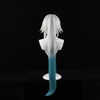 Honkai Star Rail Feixiao Game Cosplay Wig Gray Blue Long Hair Earrings The Xianzhou Yaoqing The Great General Halloween Props 9 Honkai Star Rail Feixiao Game Cosplay Wig Gray Blue Long Hair Earrings The Xianzhou Yaoqing The Great General Halloween Props 4