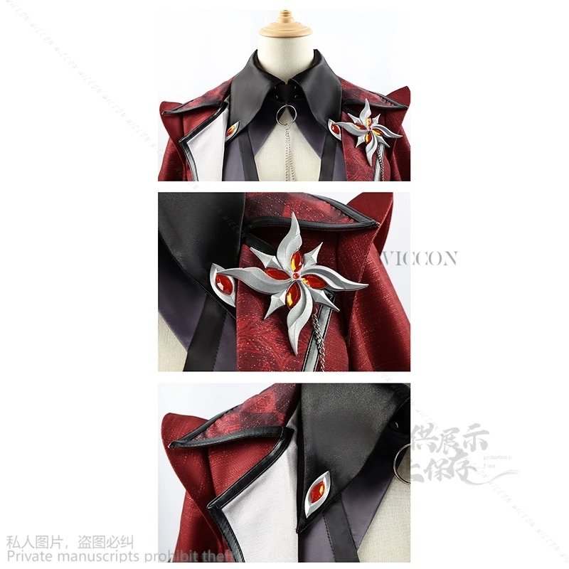 Anime Game Genshin Impact New Costume Genshin Impact Arlecchino Harlequin Cosplay Halloween Clothing Dress Lolita Cos Wig 27