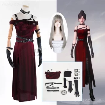 Game Love And Deepspace Cosplay Anime Sylus SUPACE Heroine Cosplay Women Red Dress Uniform Woman Girls Cosplay Costume 5