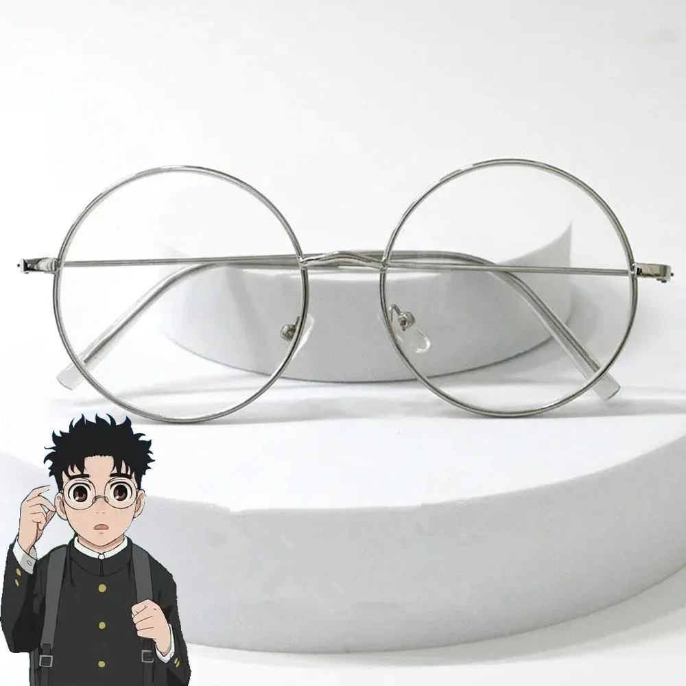 Anime Dandadan Ken Takakura Okarun Cosplay Glasses Unisex Alloy Eyewear Round Eyeglasses Jewelry Accessories Prop 1