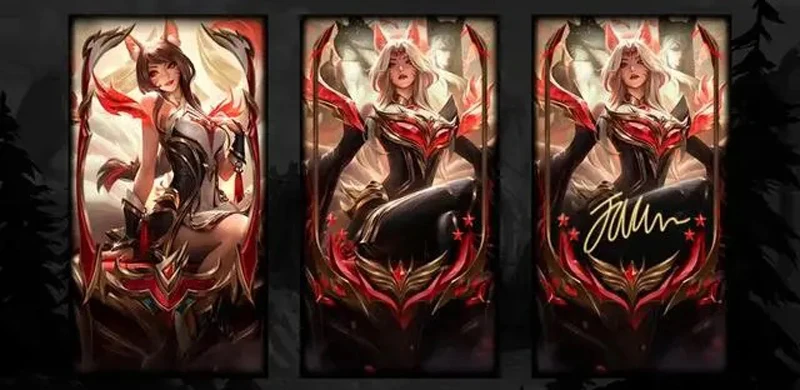 Game LOL Immortalized Legend Faker Ahri Cosplay Wig Fox Ears Headwear Women Halloween Party Carnival Roleplay Props Long Hair 29