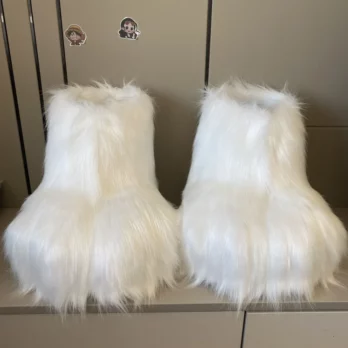 Doll Beast Shoes Furry Cosplay Claw Plush Shoes Comiket Kig Fursuit Kigurumi Cosplay Animal Feet Costume 3
