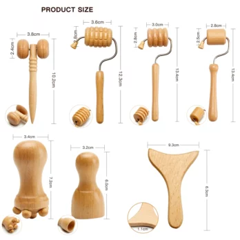 Wood Therapy Face Massager Face Lifting Maderoterapia Gua Sha Wrinkle Remover Skin Scraper Anti Cellulite Neck Lift Beautytool 5