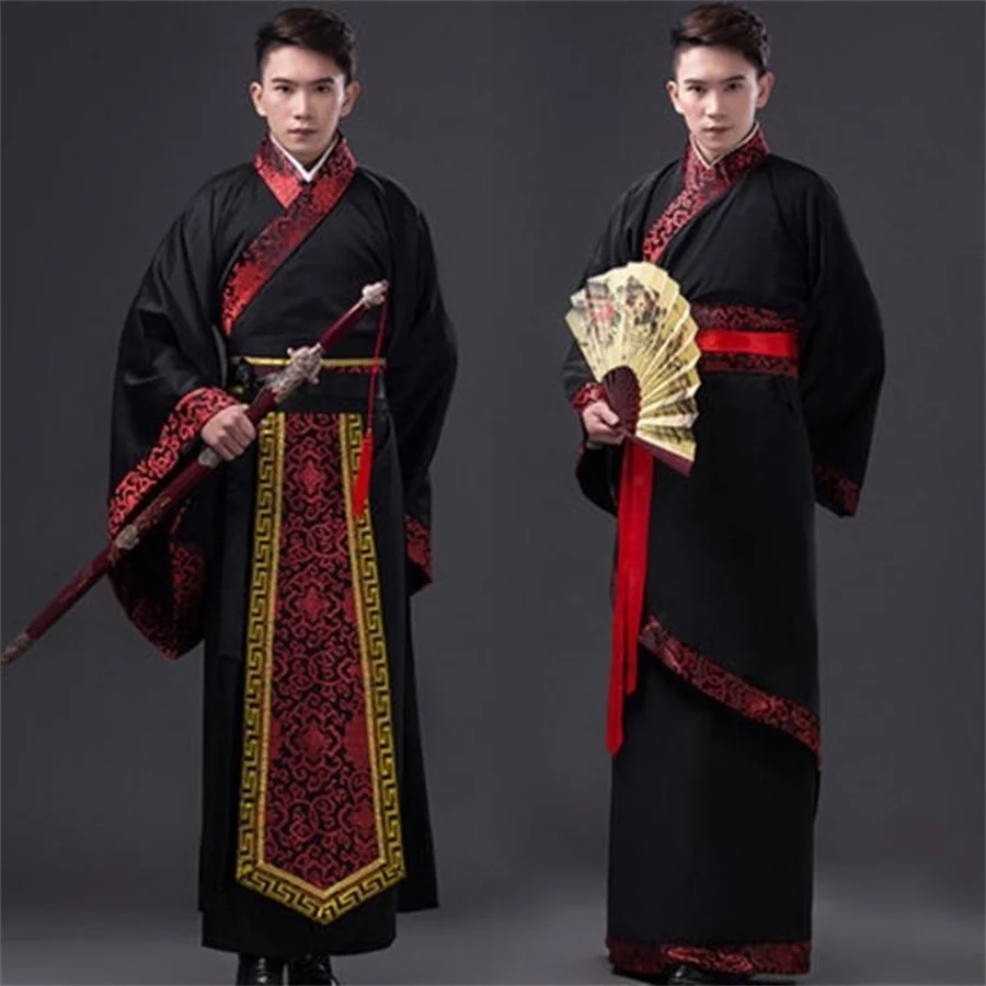 2024 Hanfu Costumes Male Tang Dynasty Han Hero Stage Emperor Mens Chinese Style Traditional Chinese Clothing for Man Cosplay 1