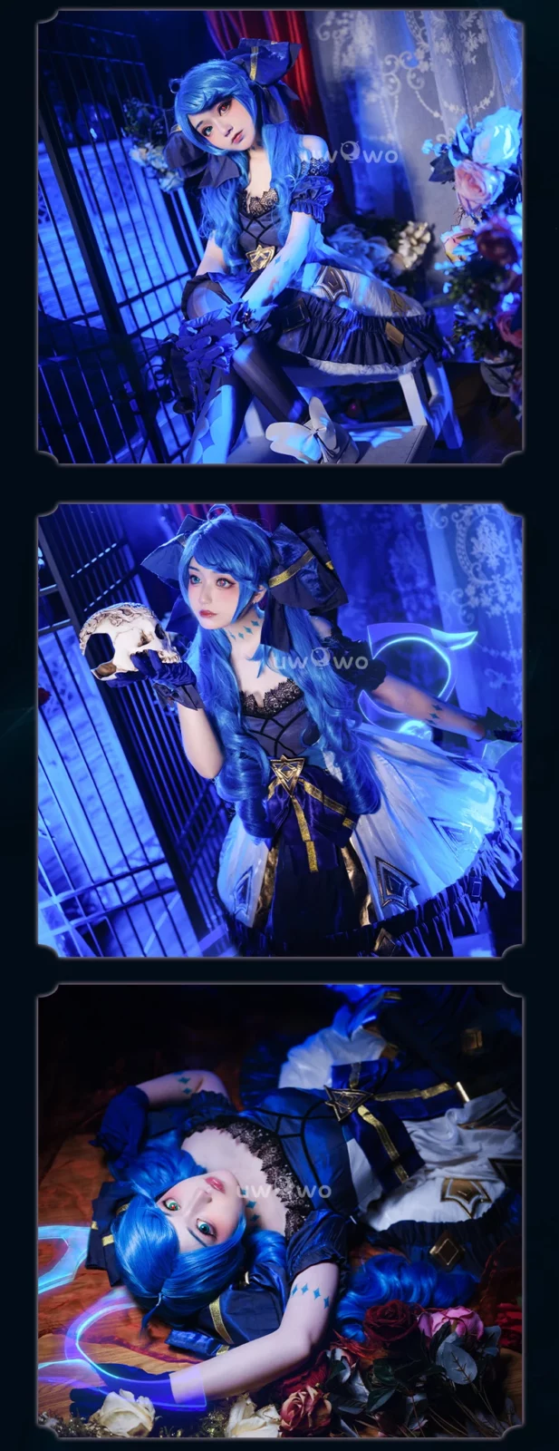IN STOCK UWOWO Gwen Cosplay Collab Series: Game LOL League of Legends Gwen Cosplay Outfit Halloween Costumes 4
