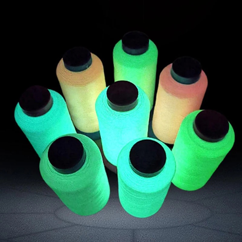 1 Roll 1000 Yard Luminous Sewing Line Needlework Cross Stitch Embroidery Thread Noctilucent Spool for Clothes Sewing Thread 1