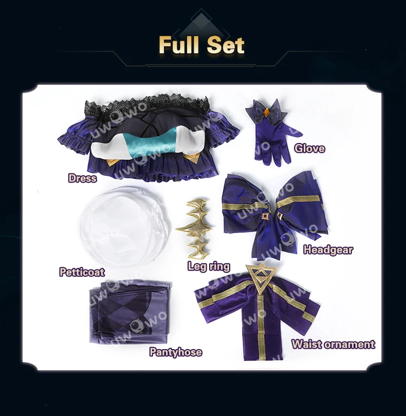 IN STOCK UWOWO Gwen Cosplay Collab Series: Game LOL League of Legends Gwen Cosplay Outfit Halloween Costumes 2