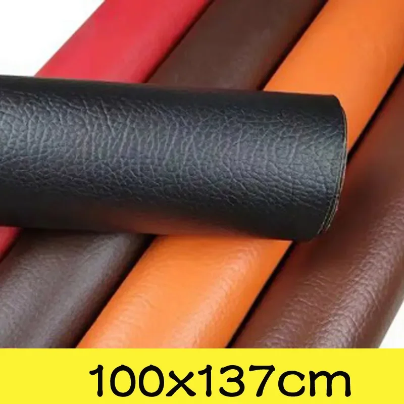 100x137cm Self Adhesive Leather Repair Tape DIY Black Self-Adhesive Leather Repair Tape for Sofa Car Seats PU Fabric Stickers 1