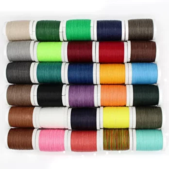 0.35-0.8mm Round Waxed Thread Polyester Cord Wax Coated Strings for Braided Bracelets DIY Accessories or Leather Craft Sewing 5