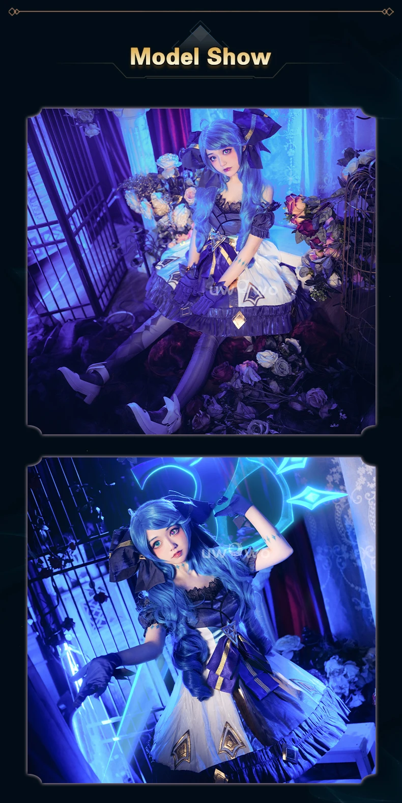 IN STOCK UWOWO Gwen Cosplay Collab Series: Game LOL League of Legends Gwen Cosplay Outfit Halloween Costumes 3