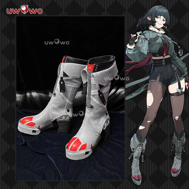 UWOWO Jane Doe Cosplay Shoes Game Zenless Zone Zero Cosplay/ZZZ Cosplay Jane Doe Shoes Boots Halloween Shoes Size 35-45 1