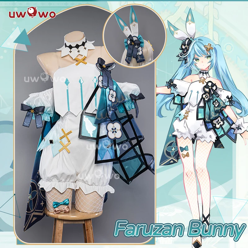 IN STOCK UWOWO Exclusive Genshin Impact Fanart Faruzan Cute Bunny Suit Cosplay Costume 1