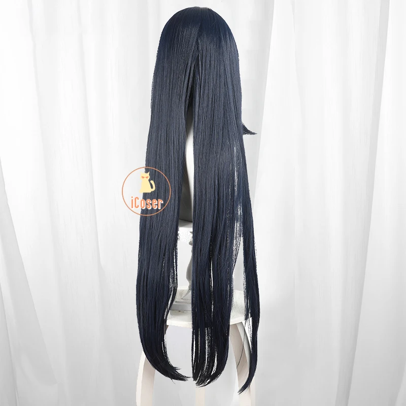 Cosplay Perücke Genshin Impact Dunkelblau Langhaar Liyue Frühling Halloween Karneval Party Frauen Mädchen Requisite 17 Cosplay Perücke Genshin Impact Dunkelblau Langhaar Liyue Frühling Halloween Karneval Party Frauen Mädchen Requisite 6