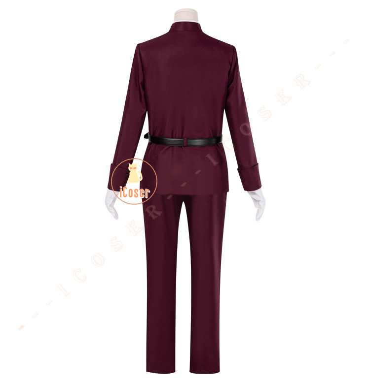 Anime Bungo Stray Dogs Tetcho Suehiro Cosplay Kostüm Rot Uniform Mantel Hut Halloween für Frauen Männer 4