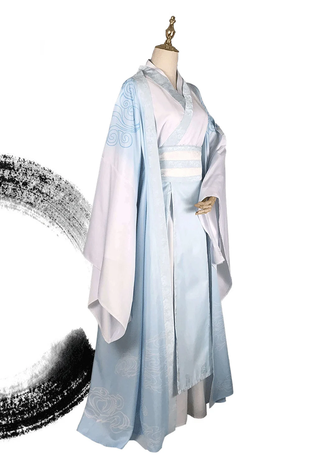 Lan Wangji Cosplay Kostüm Mo Dao Zu Shi Original LanZhan Ancient Costume Wig Großmeister der Dämonenkultivierung Kostüm Unisex 7