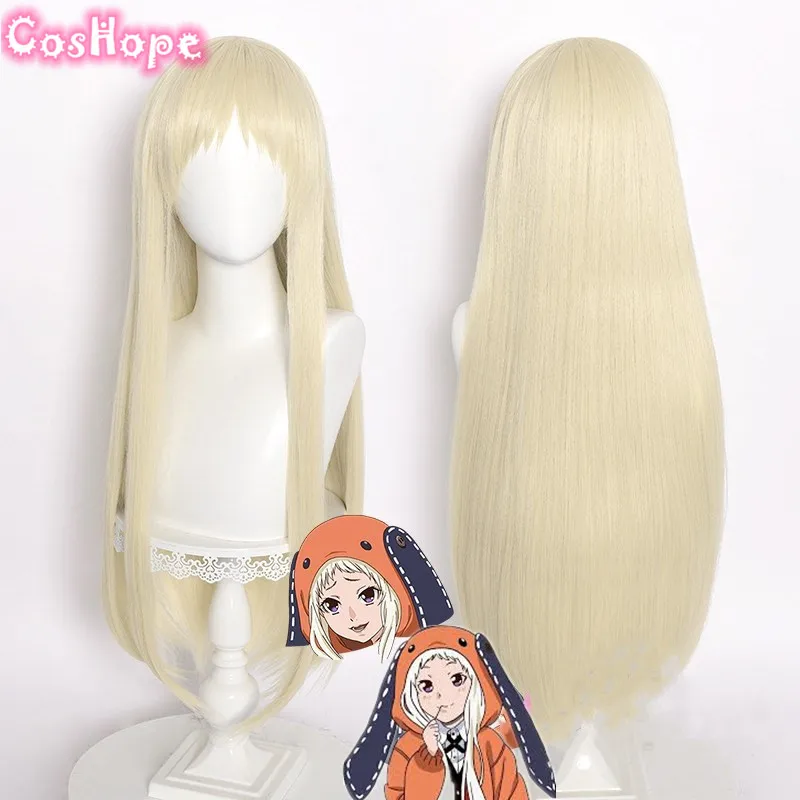 Yomozuki Runa Cosplay Wig 80cm Long Straight Light Blond Wig Cosplay Anime Cosplay Wigs Heat Resistant Synthetic Wigs 1