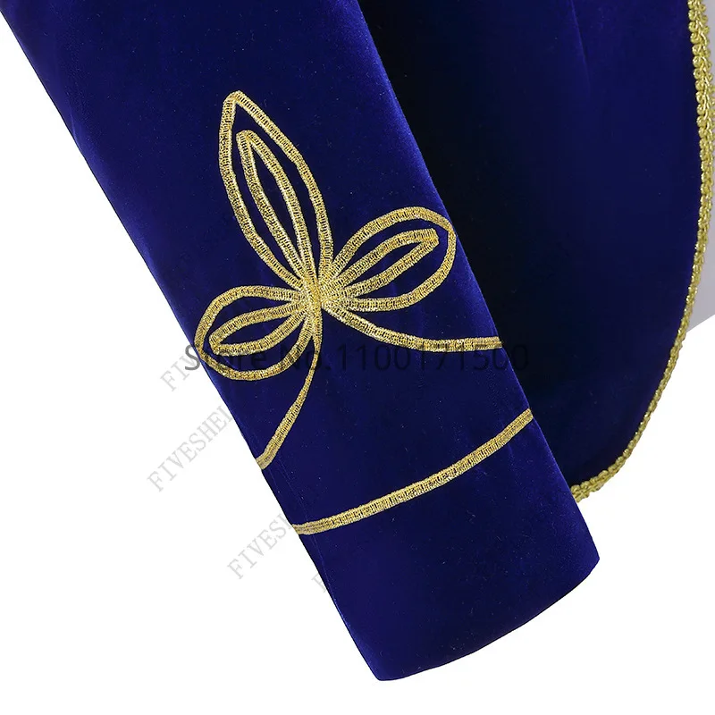 Königlicher Prinz Kapitän Matrose Kostüm Mittelalterliches Outfit Halloween Coat 8