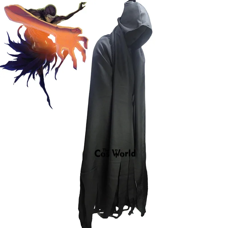 Fate/stay night Assassin Hassan Sabbah Cursed Arm Halloween Hallowmas Cloak Tights Pants Uniform Outfit Anime Cosplay Costumes 1