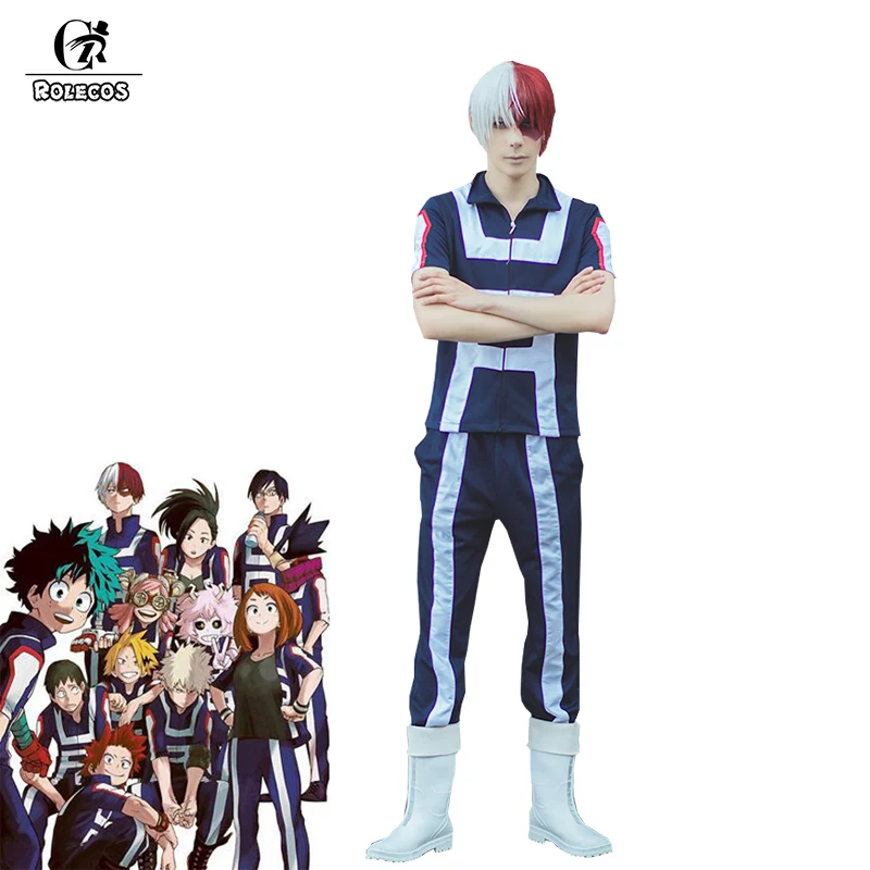 ROLECOS Anime MHA Cosplay Costume Members Gym Suit High School Uniform BNHA Sports Outfit 1