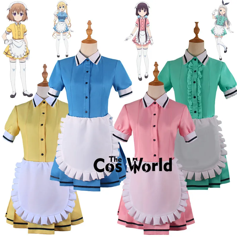 Blend S Cosplay Kostüme Maid Uniform Kleid 12 Blend S Hinata Kaho Sakuranomiya Maika Amano Miu Hoshikawa Mafuyu Maid Apron Dress Uniform Suit Outfit Anime Cosplay Costumes 1