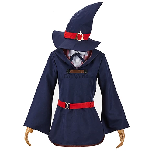Akko Kagari Shirt Dress Uniform Cosplay Kostüm Halloween Anime Hallowmas 5