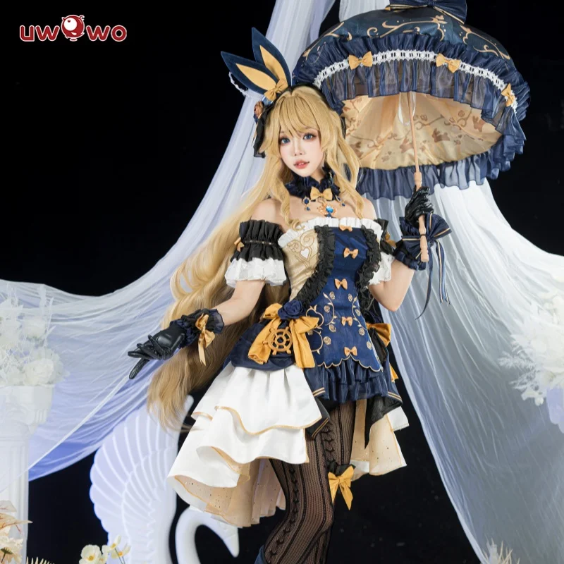 Genshin Impact Fanart Navia Bunny Suit Cosplay Costume With Umbrella 13 IN STOCK UWOWO Exclusive Genshin Impact Fanart Navia Bunny Suit Cosplay Costume With Umbrella 1