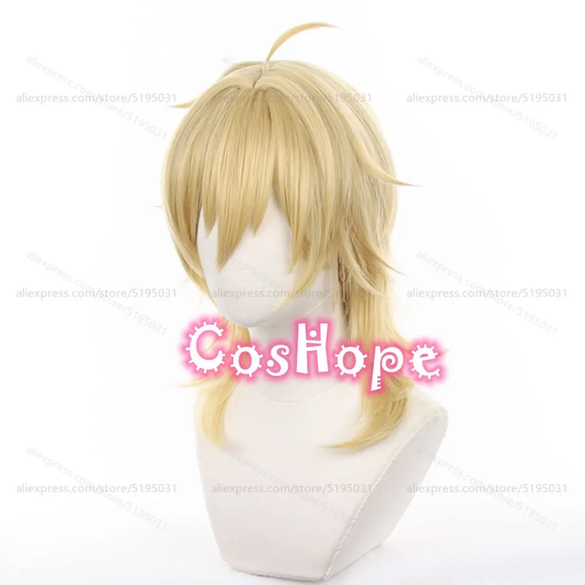 Kaoru Cosplay Perücke 48cm Goldene Kurzhaarperücke Anime Hitzebeständige Synthetische Perücke 4