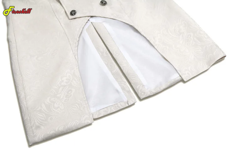 Gothic Mittelalter Weste Steampunk Cosplay Tuxedo Slim Fit Victorian Tops 6 Men Gothic Medieval Jacket Waist Coat Sleeveless Jacquard Steampunk Cosplay Vest Tuexdo Double Breast Slim Fit VictorianTops 6