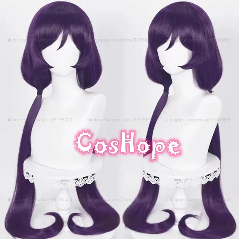 Nozomi Tojo Cosplay Wig 100cm Long Purple Black Wig Cosplay Anime Cosplay Wigs Heat Resistant Synthetic Wig Halloween 1