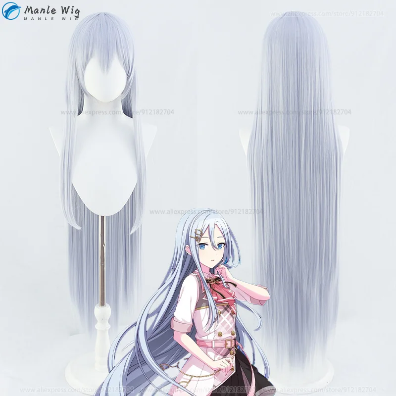 High Quality Anime 100cm Yoisaki Kanade Cosplay Wig Blue Cosplay Anime Wigs Heat Resistant Hair 1