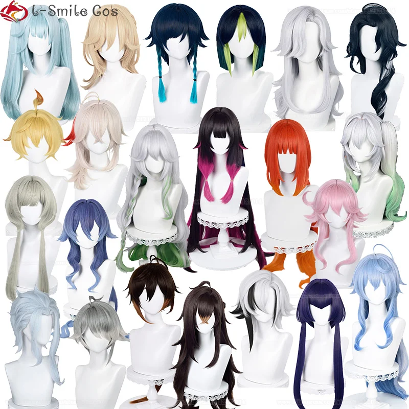 2022 High Quality Kaveh Venti Tighnari Pantalone Nilou Columbina Layla Il Dottore Zhongli Cosplay Wig Genshin Wig 1