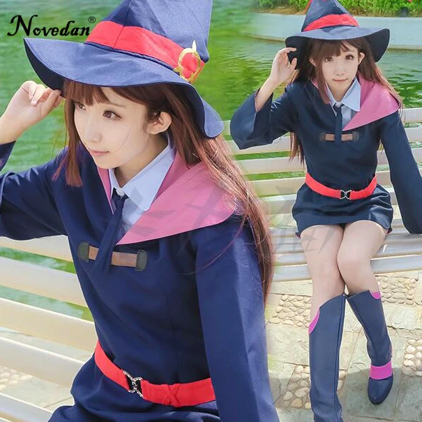 Akko Kagari Cosplay School Uniform Little Witch Academia Cosplay Halloween Costume 7th