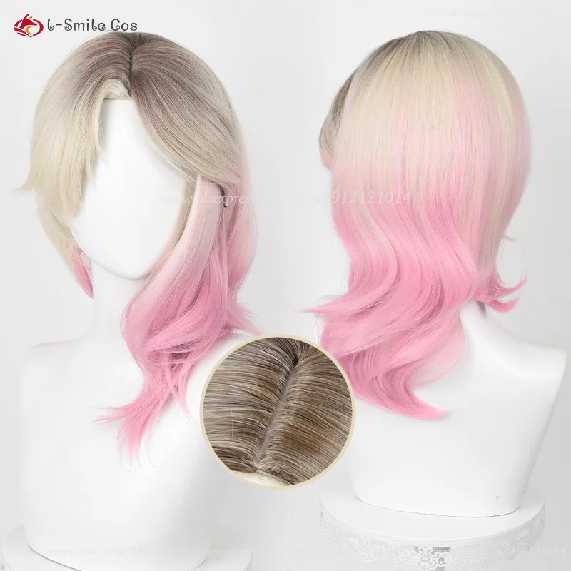 High Quality Gwen Stacy Cosplay Wig 352cm/45cm Short Gwendolyn Maxine Stacy Wigs Heat Resistant Synthetic Wigs Party + Wig Cap 9